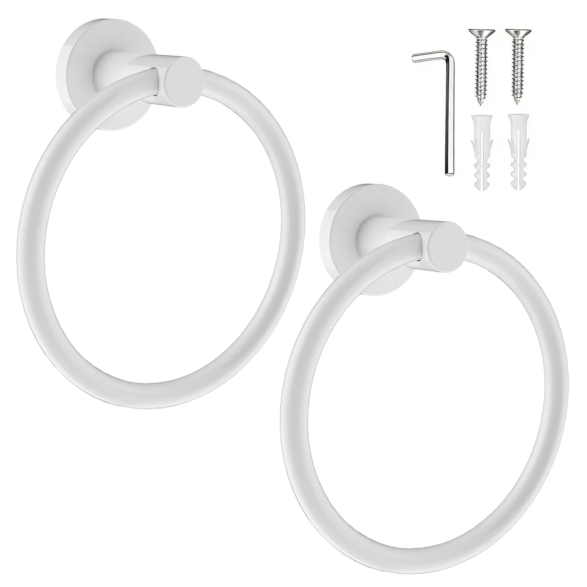 SetSail Towel Holder for Bathroom Wall Matte Black Towel Ring