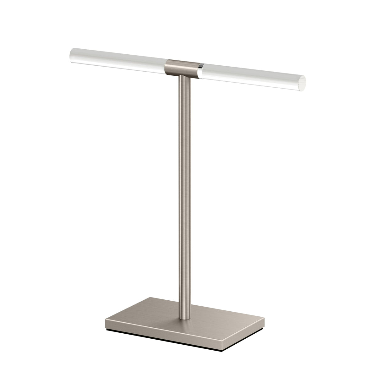 Gatco 1444C, Modern Rectangle Base Freestanding Countertop Towel Holder, Chrome / 10.50"W x 11.13"H T-Shape Style Countertop Hand Towel Holder for Bathroom, Kitchen/ Fingertip Towel Rack