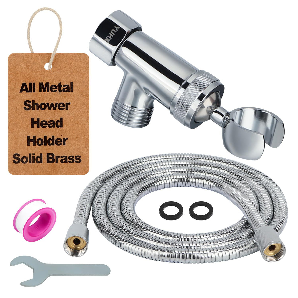 All Metal Shower Head Holder - Adjustable Showerhead Holder for Handheld