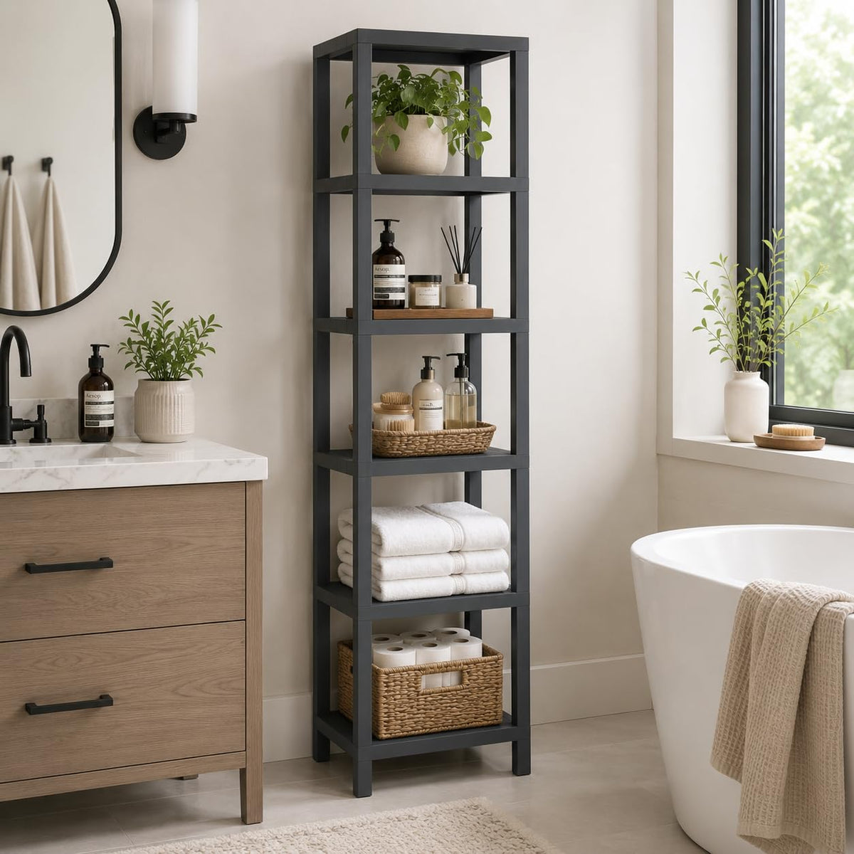 Honey-Can-Do Chrome 5-Tier Corner Shelf