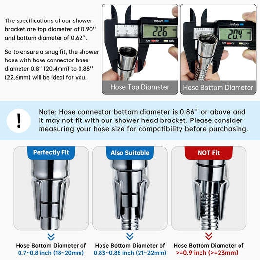G-Promise Metal Shower Head Holder for HandHeld(Chrome)