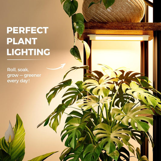 Bamworld Plant Stand with Grow Light for Indoor Plants Corner 7 Tier