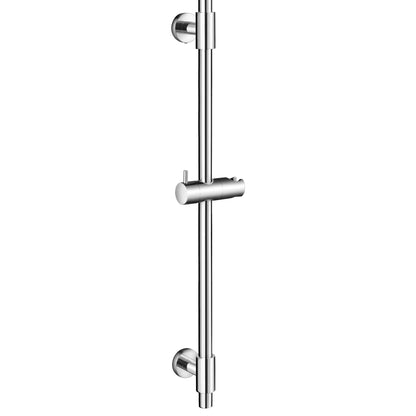 KES No Drill 30-Inch Shower Slide Bar with Adjustable Handheld Shower Head Holder, Self Adhesive, Universal Fit, SUS304 Brushed Stainless Steel Drill-Free for Bathroom, F209S78DF-BS