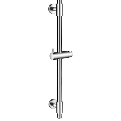 KES No Drill 30-Inch Shower Slide Bar with Adjustable Handheld Shower Head Holder, Self Adhesive, Universal Fit, SUS304 Brushed Stainless Steel Drill-Free for Bathroom, F209S78DF-BS