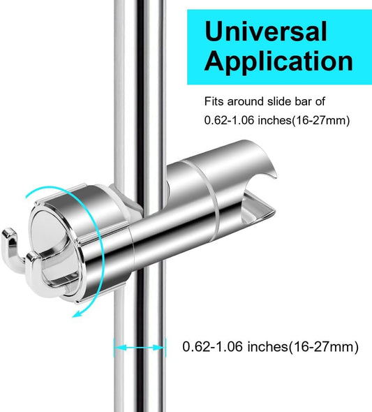 OSDUE 16-27mm Shower Head Holder, Slide Bar Clamp Bathroom Replacement