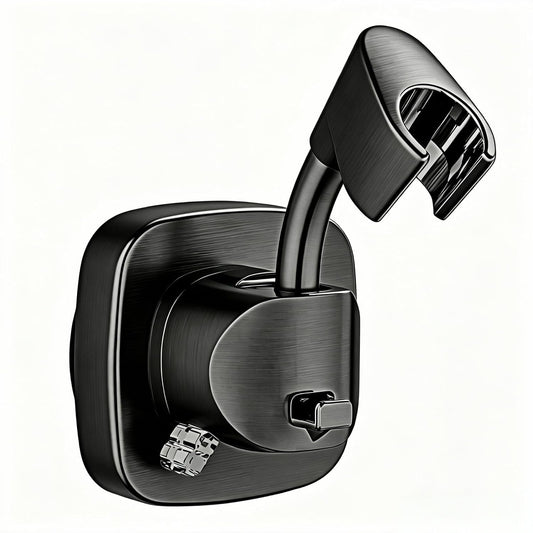 360° Swivel Shower Head Holder with Strong Suction Cup, Adjustable No Drill