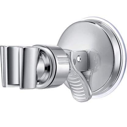 Zhehao 2 Pack Suction Cup Shower Head Holder, Adjustable, Silver Wrench
