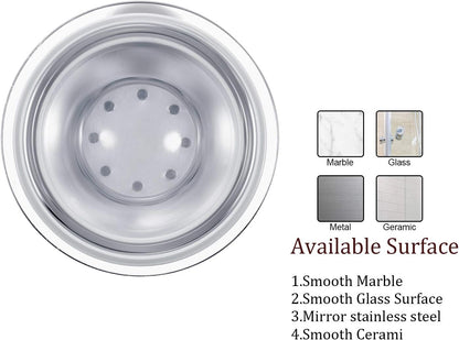 Zhehao 2 Pack Suction Cup Shower Head Holder, Adjustable, Silver Wrench