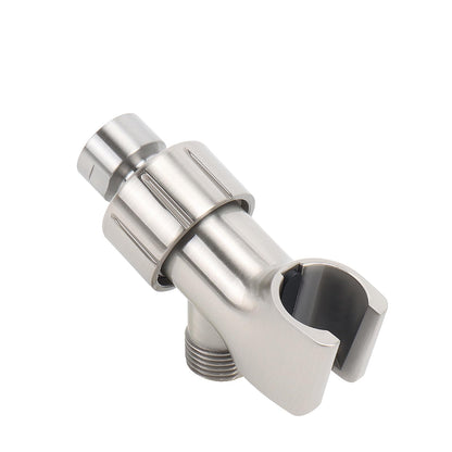 NearMoon Adjustable Shower Arm Mount- with Universal Wall Hook Bracket and Brass Pivot Ball, Shower Head Holder for Hand Held Showerheads (Chrome Finish)