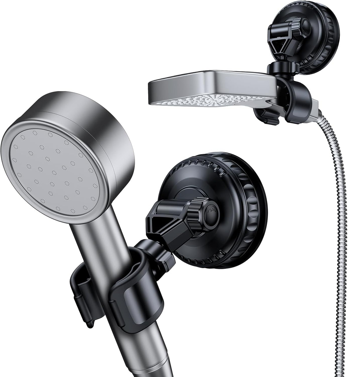 Adjustable Shower Head Holder Suction Cup,No Drill,Large Size