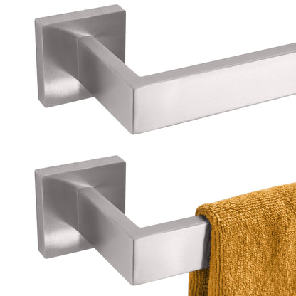 KOKOSIRI 24-Inch Single Towel Bar, Bathroom Kitchen Towel Holder, Wall Mounted SUS304 Stainless Steel Towel Rack, Matte Black, B4003BK-L24