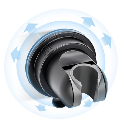 Shower Head Holder Suction, Black Removable Adjustable No-Drill