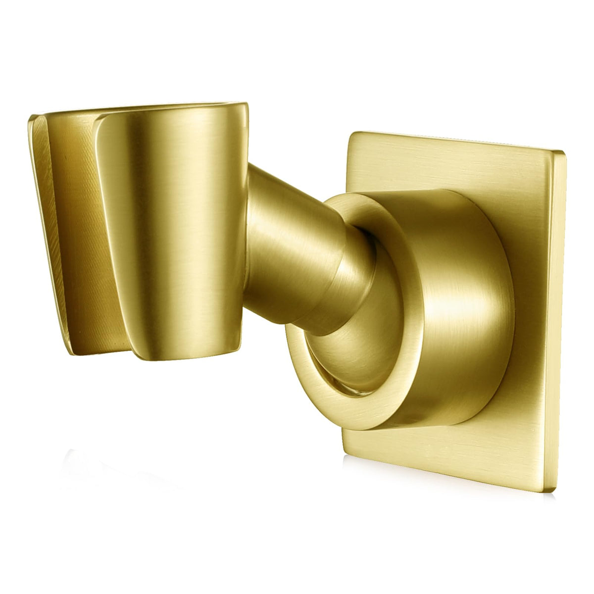 Shower Head Holder Adjustable Handheld Shower Head Bracket Adhesive Shower Wall Mount Holder Brass Shower Wand Holder Oil-Rubbed Bronze, Glue Installation