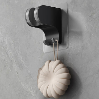 Hand Held Shower Head Holder Wall Mount, 2 Hooks, Chrome, 1 Pack