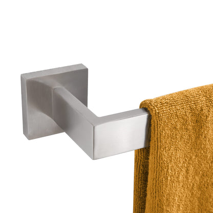 KOKOSIRI 24-Inch Single Towel Bar, Bathroom Kitchen Towel Holder, Wall Mounted SUS304 Stainless Steel Towel Rack, Matte Black, B4003BK-L24