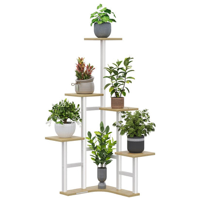 Yzosvki Corner Plant Stand Indoor 6 Tiered Corner Plant Shelf