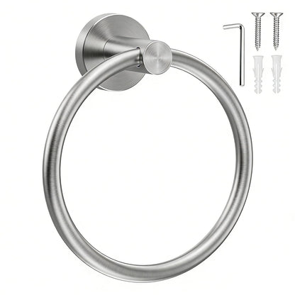 SetSail Towel Holder for Bathroom Wall Matte Black Towel Ring