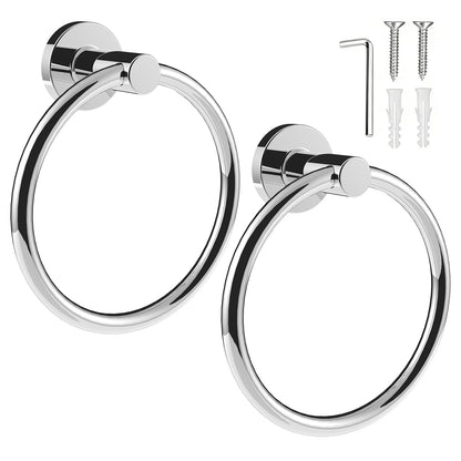 SetSail Towel Holder for Bathroom Wall Matte Black Towel Ring