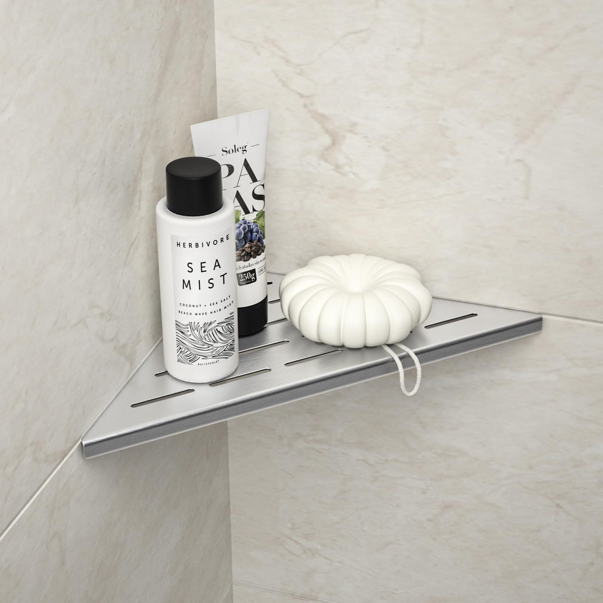 Corner Shower Shelf 10" Matte Black