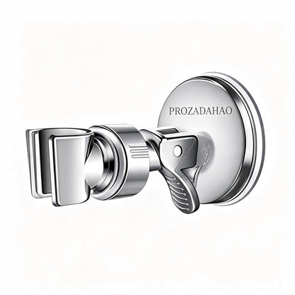 Adjustable Shower Head Holder, Bathroom Suction Cup Bracket for Handheld Showerhead, Removable Wall Mounted Shower Bracket (Silver) (Silver, 1)