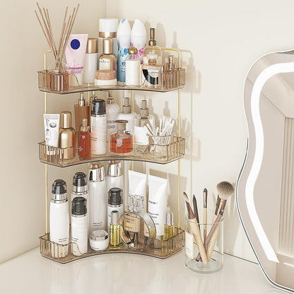 Webetop Corner Bathroom Shelf, 3 Tier Countertop Organizer for Vanity