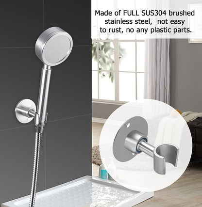 BokWin Stainless Steel Shower Head Holder, Brushed SUS 304