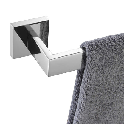 KOKOSIRI 24-Inch Single Towel Bar, Bathroom Kitchen Towel Holder, Wall Mounted SUS304 Stainless Steel Towel Rack, Matte Black, B4003BK-L24