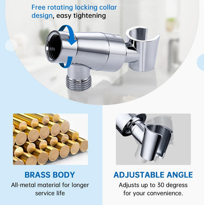 G-Promise Metal Shower Head Holder for HandHeld(Chrome)