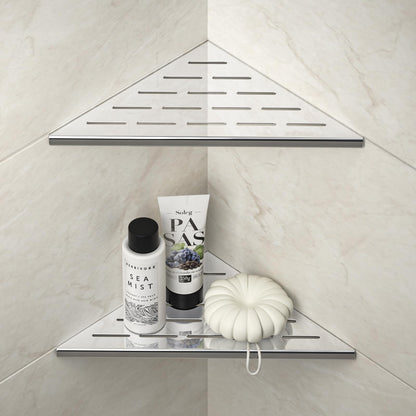 Corner Shower Shelf 10" Matte Black