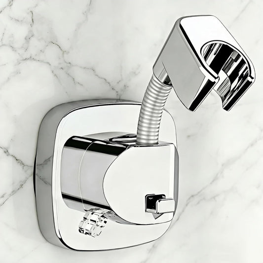 360° Swivel Shower Head Holder with Strong Suction Cup, Adjustable No Drill
