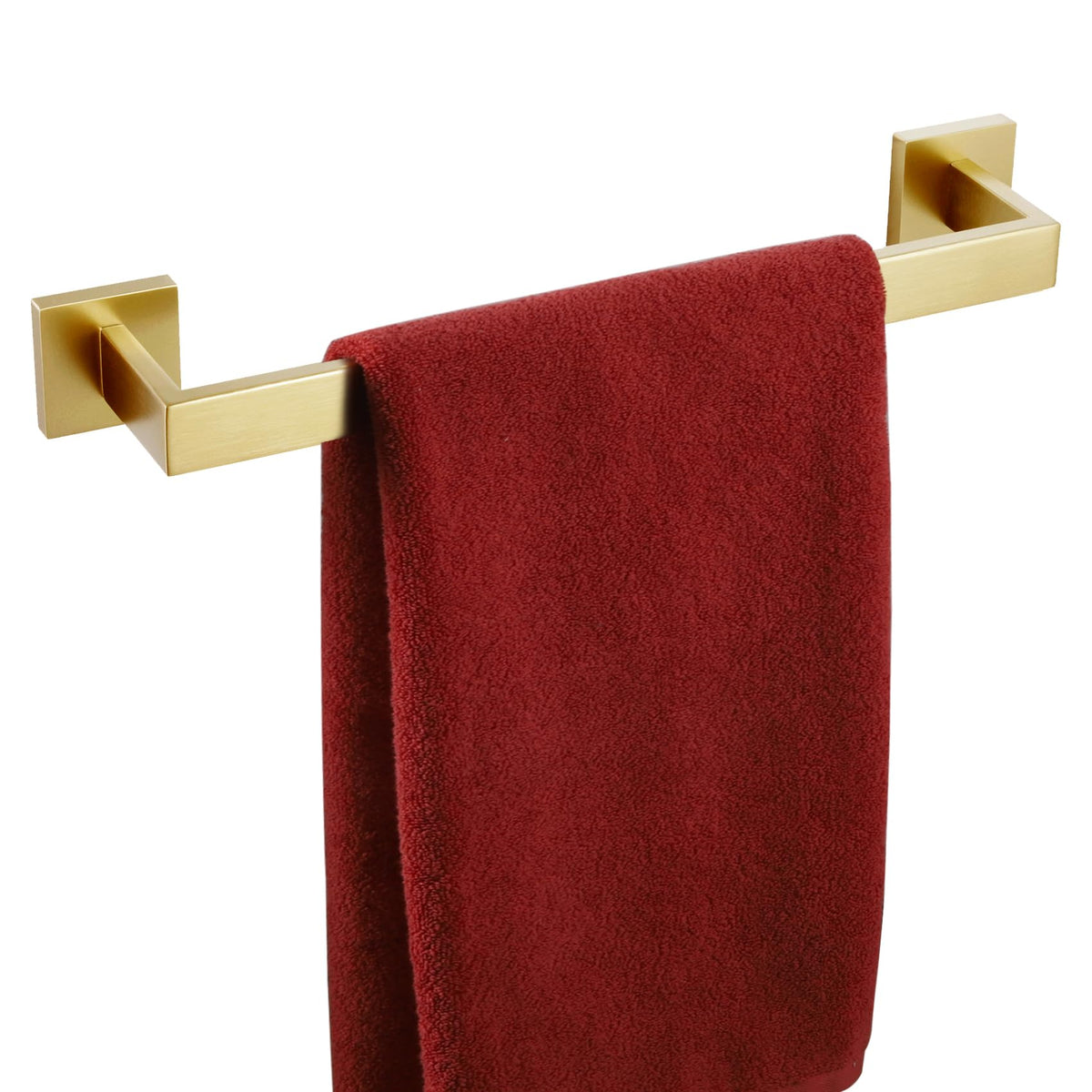KOKOSIRI 24-Inch Single Towel Bar, Bathroom Kitchen Towel Holder, Wall Mounted SUS304 Stainless Steel Towel Rack, Matte Black, B4003BK-L24