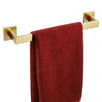 KOKOSIRI 24-Inch Single Towel Bar, Bathroom Kitchen Towel Holder, Wall Mounted SUS304 Stainless Steel Towel Rack, Matte Black, B4003BK-L24