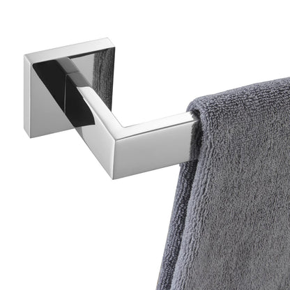 KOKOSIRI 24-Inch Single Towel Bar, Bathroom Kitchen Towel Holder, Wall Mounted SUS304 Stainless Steel Towel Rack, Matte Black, B4003BK-L24