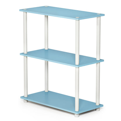 Furinno TURN-N-TUBE Corner Shelf, 5-Tier Corner Bookshelf, Open Storage Shelves, for Organization and Storage, Living Room, Home Office, Garage, Bedroom, Espresso