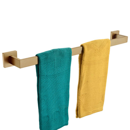 KOKOSIRI 24-Inch Single Towel Bar, Bathroom Kitchen Towel Holder, Wall Mounted SUS304 Stainless Steel Towel Rack, Matte Black, B4003BK-L24