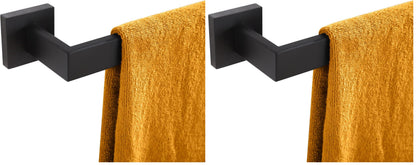 KOKOSIRI 24-Inch Single Towel Bar, Bathroom Kitchen Towel Holder, Wall Mounted SUS304 Stainless Steel Towel Rack, Matte Black, B4003BK-L24