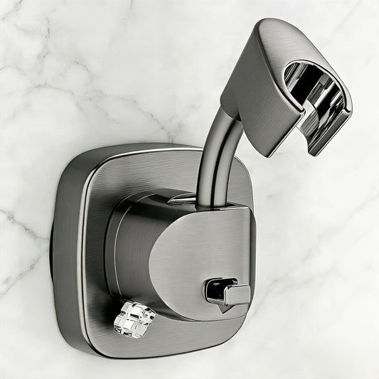 360° Swivel Shower Head Holder with Strong Suction Cup, Adjustable No Drill