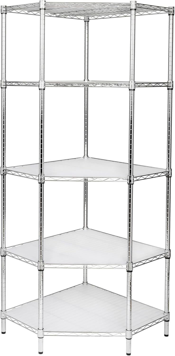 Honey-Can-Do Chrome 5-Tier Corner Shelf