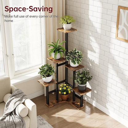 Yzosvki Corner Plant Stand Indoor 6 Tiered Corner Plant Shelf