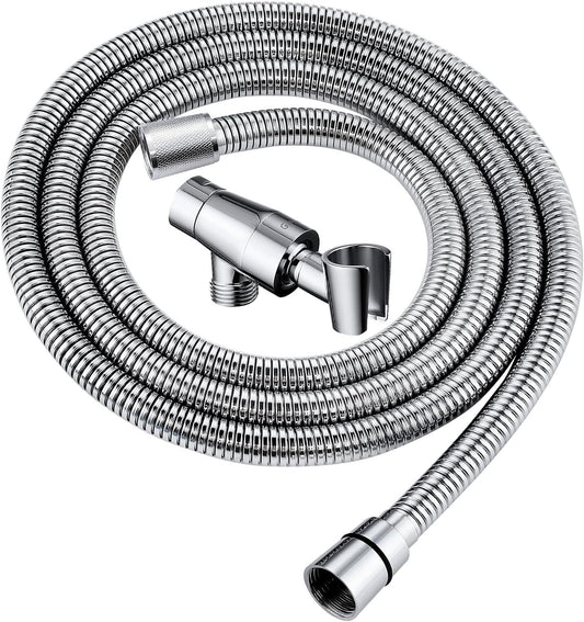 G-Promise All Metal Shower Head Holder with 71 Inch Hose(Chrome)