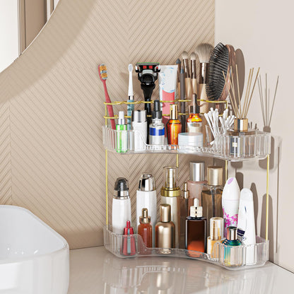 Webetop Corner Bathroom Shelf, 3 Tier Countertop Organizer for Vanity