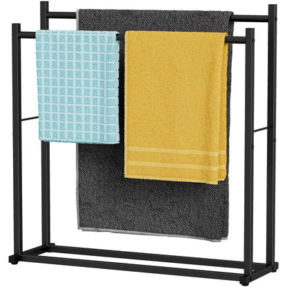 Honiter Towel Racks for Bathroom, 5 Tier Wide Towel Drying Rack Outdoor, Free Standing Towel Rack, Pool Towel Blanket Stand and Display Rack for Oversized Bath Towels
