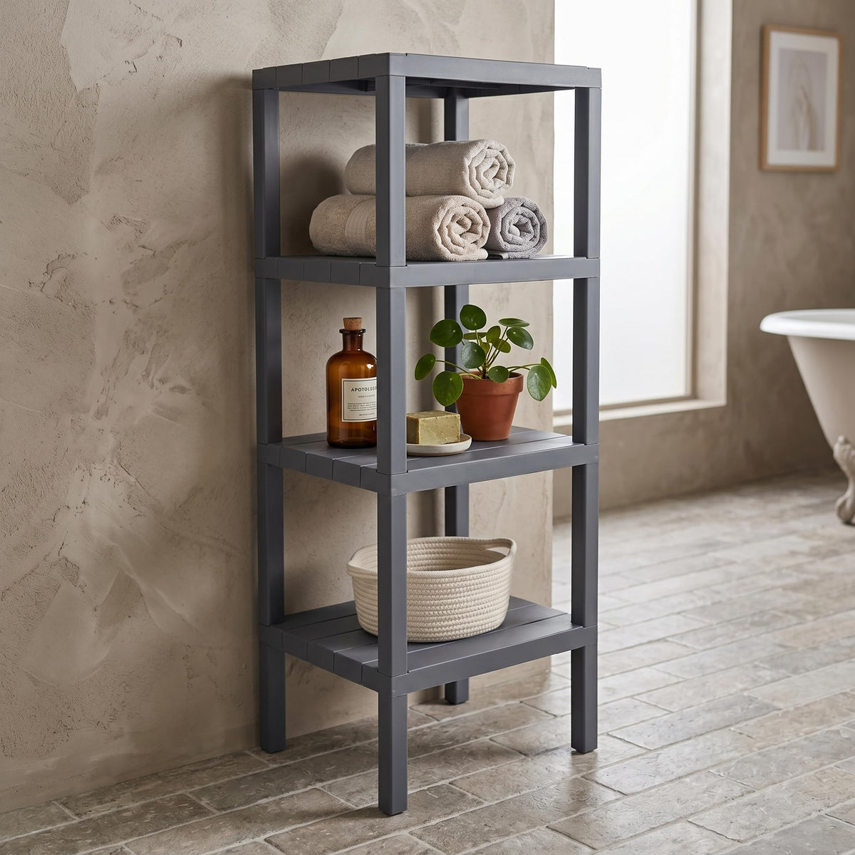 Honey-Can-Do Chrome 5-Tier Corner Shelf