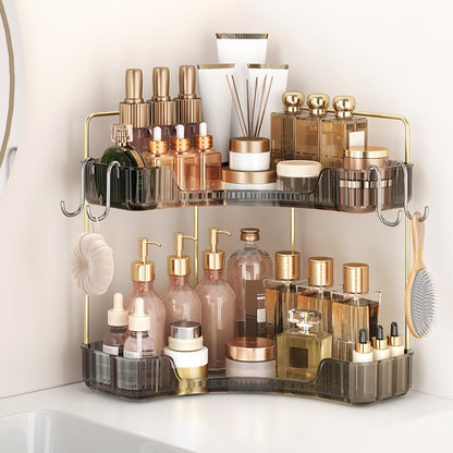 Corner Bathroom Counter Organizer 3-Tier Bathroom Organizer