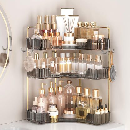 Corner Bathroom Counter Organizer 3-Tier Bathroom Organizer